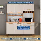 Armário de Cozinha Athenas 6 Portas 2 Gavetas 100% MDF Yescasa
