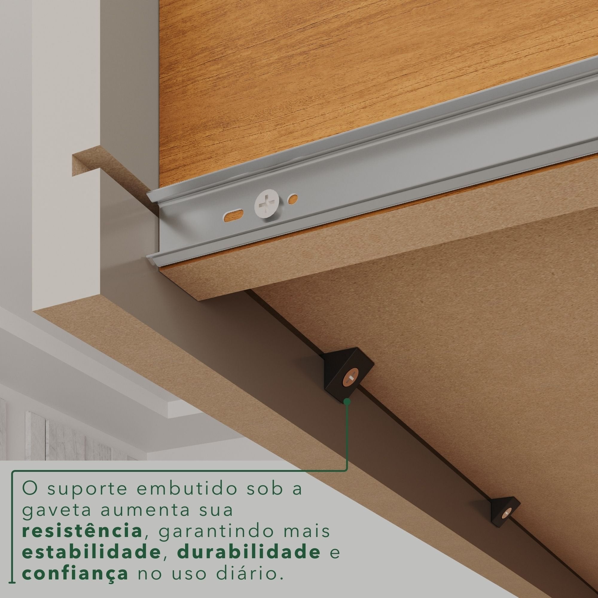Guarda-Roupa Casal 6 Portas 2 Gavetas Estrela Premium Sallêto Móveis MDP Off White/Cinamomo
