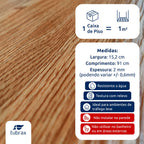 Piso Vinílico Autocolante Amadeirado Régua M² Tubrax