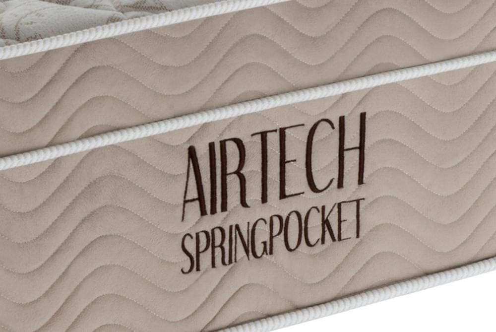 Colchão Casal Ortobom Molas Ensacadas Airtech Bege 138x188x25cm