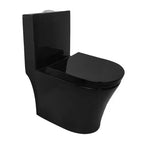 Vaso Sanitário Monobloco Cerâmica Modelo Umbra Tubrax Preto VAB0006