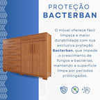 Cômoda para Quarto 2 Portas 8 Gavetas Esmeralda Espresso Móveis Marrom/Cinamomo