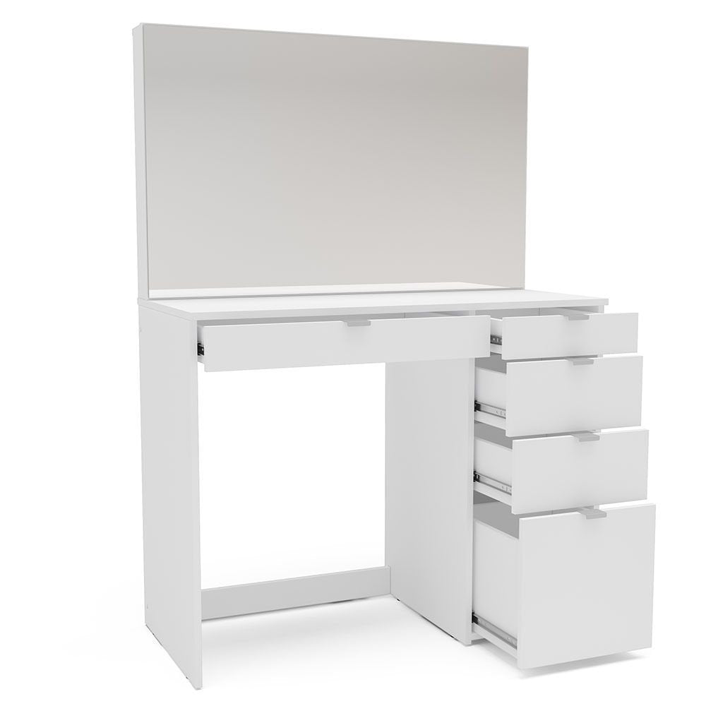 Penteadeira 5 Gavetas 1 Divisor Linden Politorno Branco