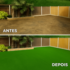 Grama Sintética Artificial 12mm 30m² com Proteção UV e Anti-Fungo 2,00 x 15,00m Eurogramas