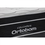 Colchão Solteiro Molas Ensacadas Ortobom Elegant Preto Branco 88x188x28cm