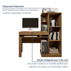 Mesa para Computador Escrivaninha com Armário Office 1 Gaveta 130cm Valdemóveis