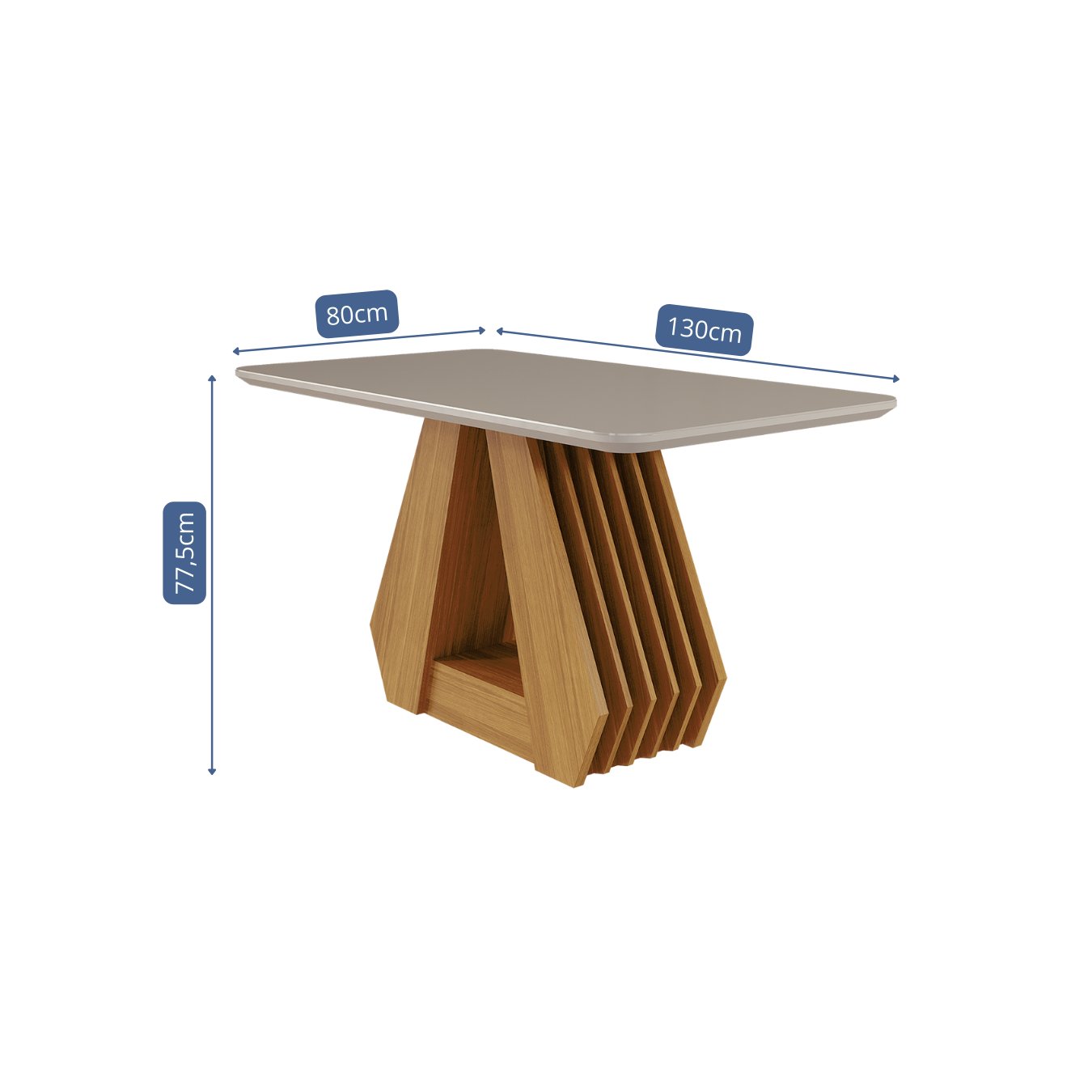 Conjunto Sala de Jantar Mesa Retangular Tampo Vidro/MDF Agata com 4 Cadeiras Paola Marrom Cimol