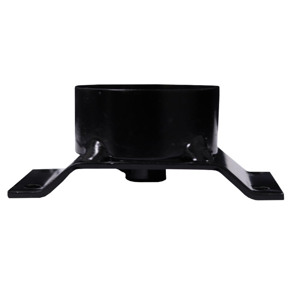 Kit 12 Chapinhas Chapa Elevada com Tubo Fixação Pés Palito Rosca 5/16 Preto Gran Belo