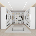 Guarda-Roupa Closet Triplo Amoudi Móveis NT6060 MDF 12 Gavetas Branco