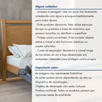 Cama Solteiro Cabeceira Curva MDF Móveis Lopas Reali Plus Amêndoa Clean