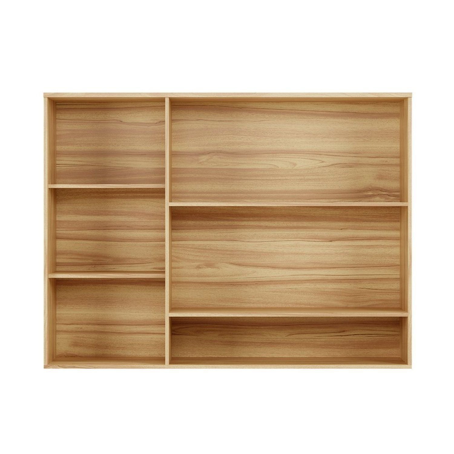 Armário Aéreo de Cozinha 120cm 3 Portas Vidro Reflecta Itália Espresso Móveis Bege/Amêndoa/Off White