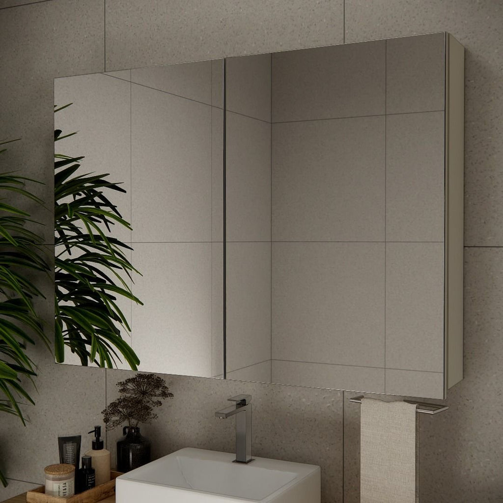 Espelheira para Banheiro Estilare Nature 110cm Nude ESP4036-ND