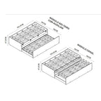 Bicama Solteiro 3 em 1 Matrix MDF e MDP Tebarrot Nature Marrom