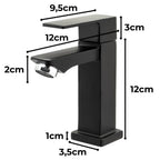 Torneira para Banheiro Lavabo Pia Luxo Smart Norte Preto