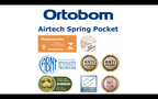 Colchão Solteiro Mola Ensacada Airtech Spring Pocket Ortobom Bege Branco 78x188x25cm