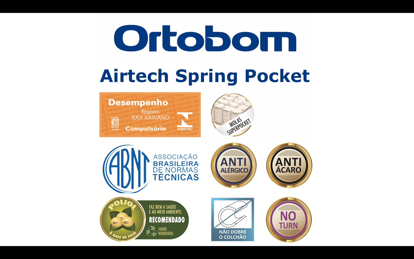 Colchão Solteiro Mola Ensacada Airtech Spring Pocket Ortobom Bege Branco 78x188x25cm