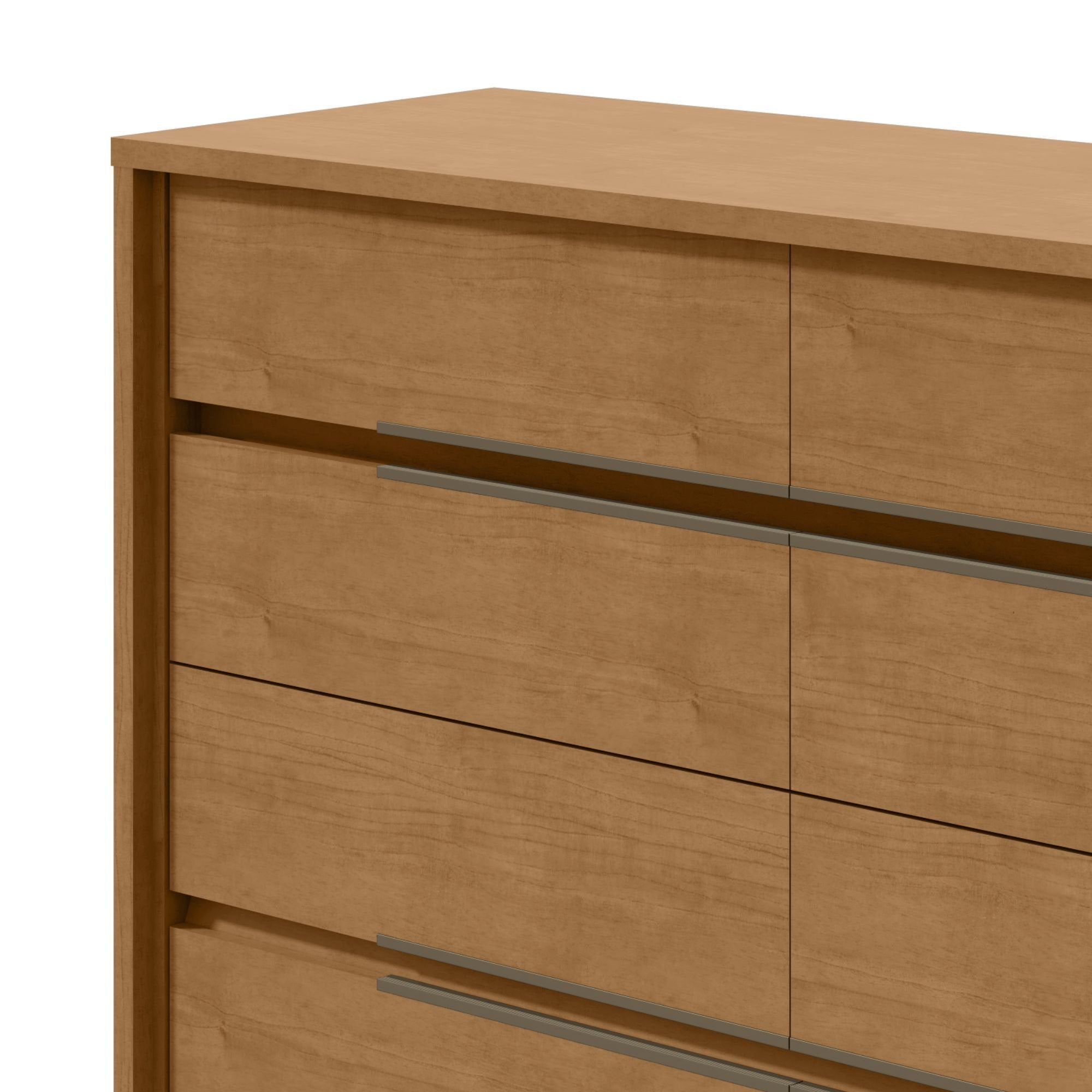 Cômoda para Quarto 8 Gavetas MDF Urban 151cm Espresso Móveis Marrom Amêndoa Clean