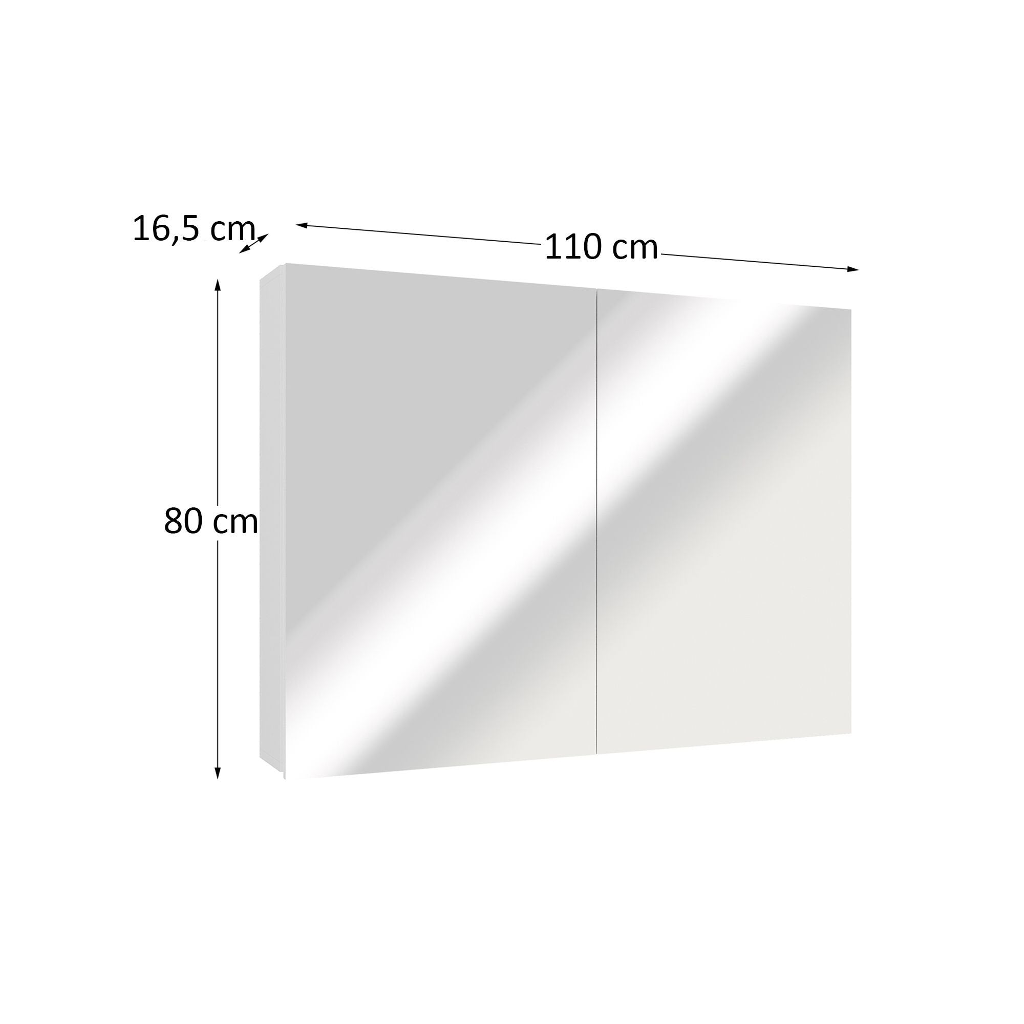 Espelheira para Banheiro Nature Estilare ESP4034-BR 110cm Branco