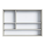 Armário Espelheira para Banheiro Bari Art in Móveis 3 Portas com Nicho 90cm Bege/Arenas