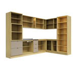 Cozinha Modulada Completa 11 Peças Ellite Yescasa Amarelo/Canary/Avela