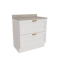 Balcão 2 Gavetões 80cm Arizona CabeCasa MadeiraOriginals Branco