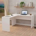 Escrivaninha Mesa Escritório em L Office 120cm Tampo 30mm Netmobil Branco