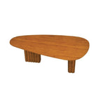 Conjunto Mesa de Jantar Orgânica 200cm com Cadeiras Estofadas Gaia Yescasa Bege/Freijó