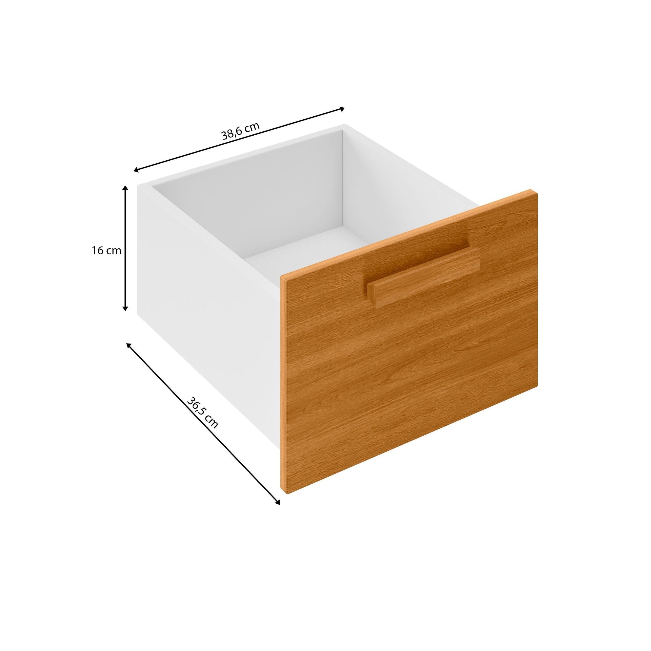 Cama Alta Beliche Office Adulto Multifuncional com 6 Gavetas Micenas Yescasa Branco/Freijó