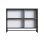 Conjunto para Banheiro Gabinete Suspenso com Cuba e Espelheira Prodecor CJ8050.20 60cm Preto/Mel/Grafite