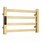 Toalheiro Elétrico Dourado Aço Inox Térmico Display Digital 30x45 Fino Inox