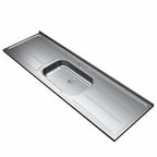 Pia de Cozinha com Cuba 180cm Aço Inox e Válvula Ghel Plus