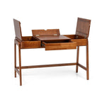 Escrivaninha Mesa Escritório Madeira Maciça 125,6cm Aura Yescasa Marrom/Garapa