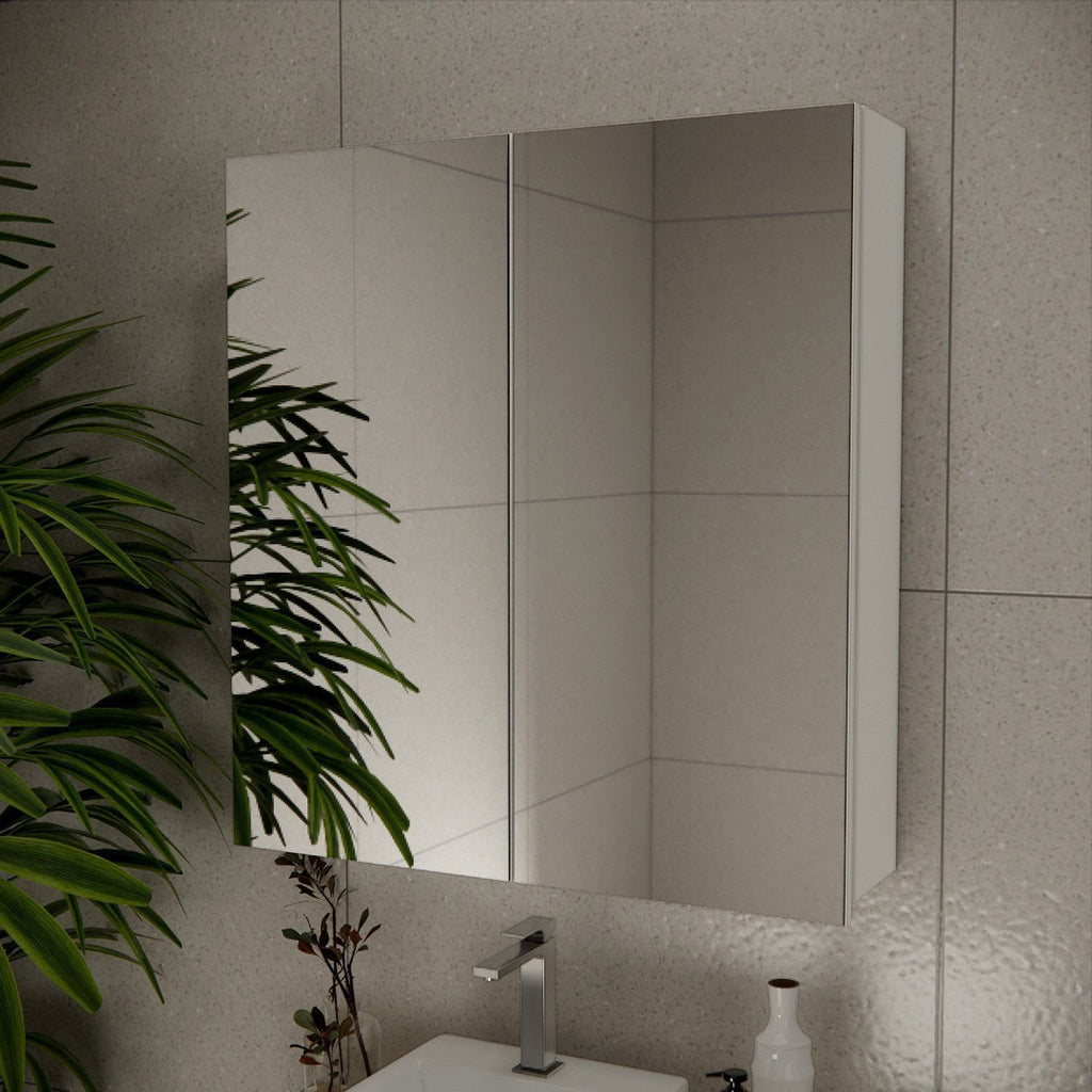 Espelheira para Banheiro Nature Estilare ESP4010 75cm 2 Portas Branco