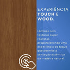 Cômoda para Quarto 1 Porta 6 Gavetas Jade Espresso Móveis Marrom/Cinamomo