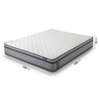 Colchão Casal Mola Ensacada Luna 138x188x31 Cinza/Branco CabeCasa MadeiraMadeira