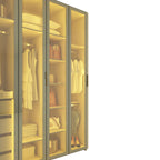 Guarda-Roupa Modulado Reflecta Innova 8 Portas 341,4cm x 240cm Mod 012 100% MDF Bege/Off White