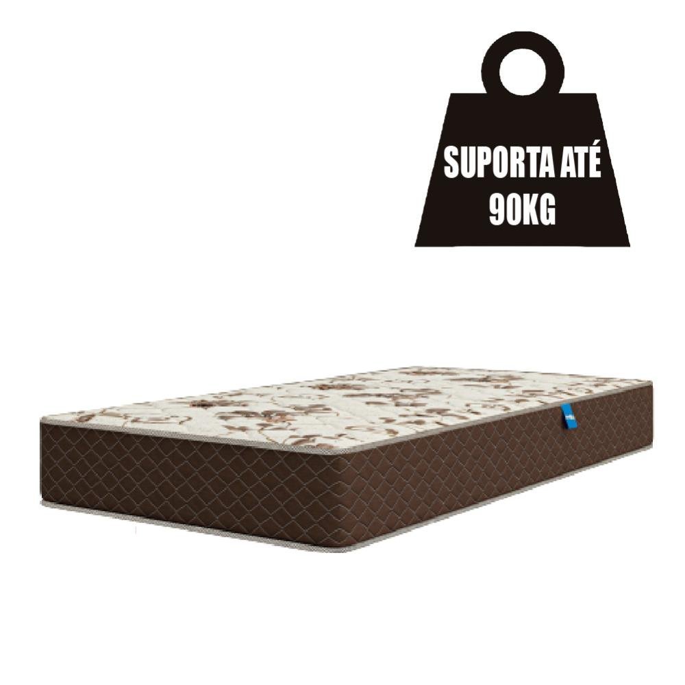 Colchão Solteiro UMAFLEX Marquês D33 88x188x19 Marrom Suporta Até 90kg