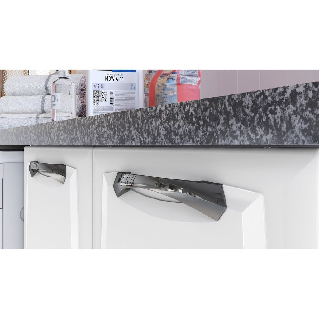 Balcão de Cozinha em Aço 3 Portas 2 Gavetas 140cm com Nicho Toalheiro sem Tampo New Premium Itatiaia Branco