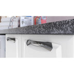 Balcão de Cozinha em Aço 3 Portas 2 Gavetas 140cm com Nicho Toalheiro sem Tampo New Premium Itatiaia Branco
