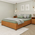 Cama Casal Mônaco MDP 193cm x 144cm Tcil Móveis Branco/Neve