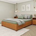 Cama Casal Mônaco MDP 193cm Cinamomo Tcil Móveis