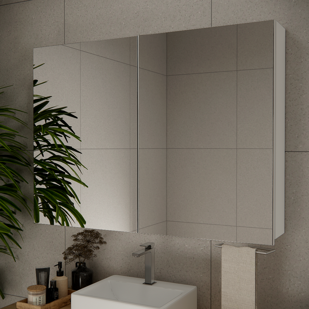 Espelheira para Banheiro Nature Estilare ESP4034-BR 110cm Branco