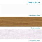 Cômoda de Bebê 120,3cm 1 Porta com Janela e 4 Gavetas Maya Provençal Yescasa Branco/Brilho/Amêndoa