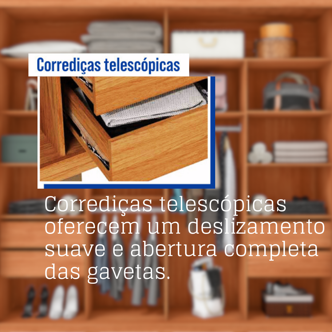 Guarda-Roupa Casal Ripado 2 Portas 4 Gavetas com Espelho Suburban Caemmun 100% MDP/MDF Freijó/Off White