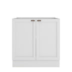 Cozinha Completa Modulada 10 Peças 17 Portas 2 Gavetas com Torre Quente Unna Yescasa Branco/Espresso