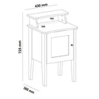 Kit 3 Peças Sala de Estar Charlotte Rack para TV Até 75 Polegadas Mesa de Centro e Apoio Espresso Móveis Carvalho/Menta