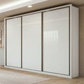 Guarda-Roupa Casal Spazio Yescasa 3 Portas Correr 6 Gavetas MDF 270cm Branco