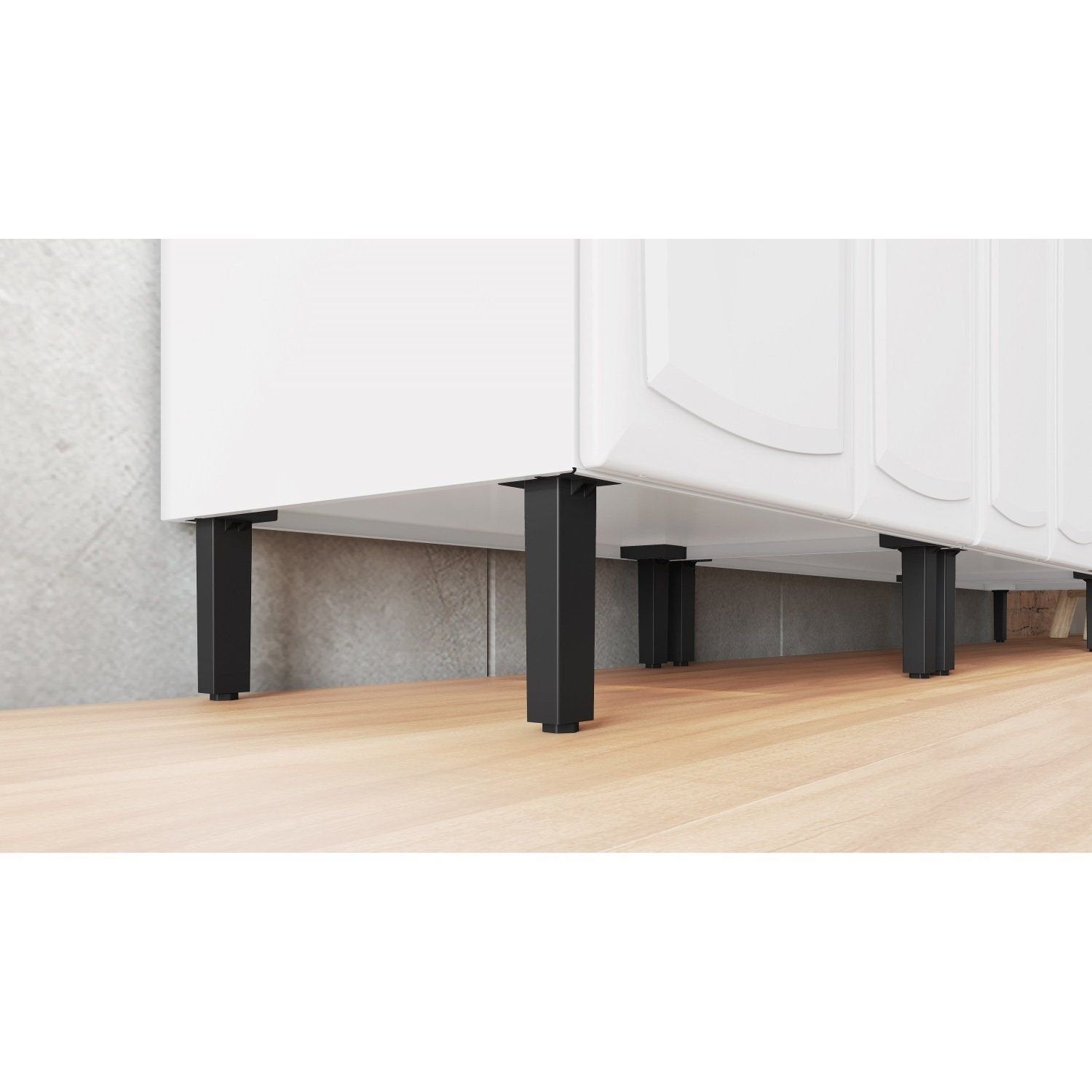 Balcão de Cozinha em Aço 3 Portas 2 Gavetas 140cm com Nicho Toalheiro sem Tampo New Premium Itatiaia Branco