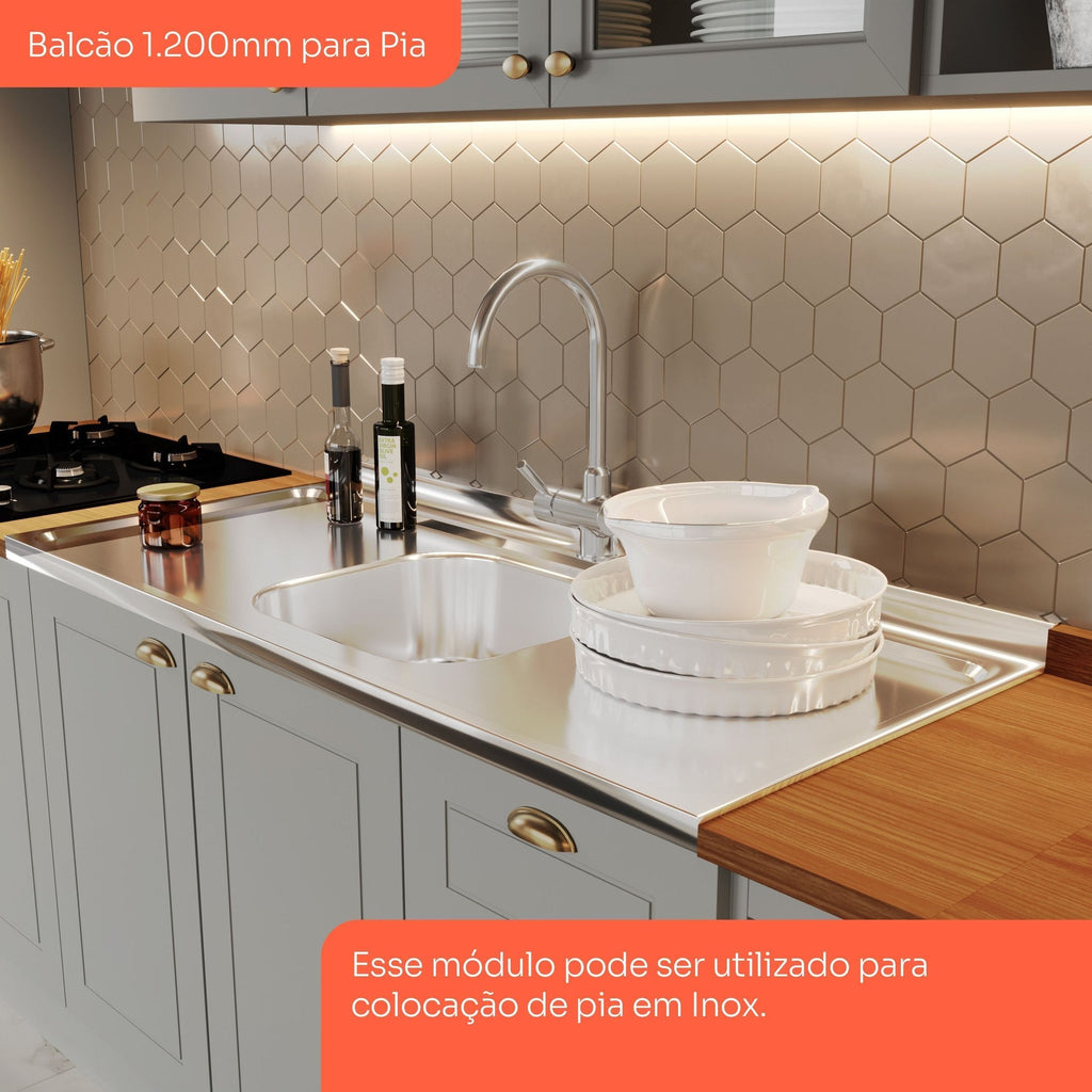 Cozinha Compacta 3 Peças 100% MDF Henn