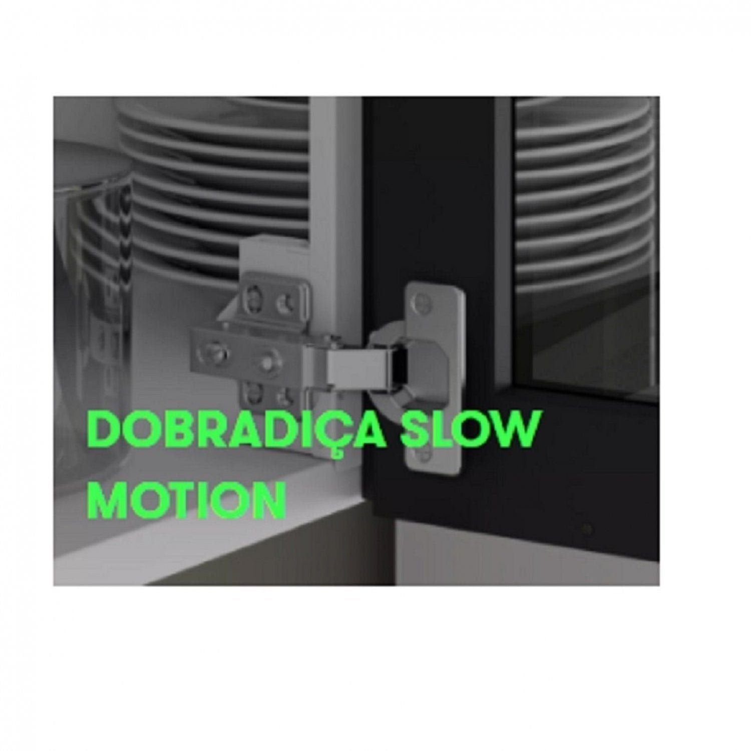 Balcão Cozinha em Aço 3 Portas 2 Gavetas 120cm sem Tampo Dobradiças Slow Motion Tarsila Itatiaia Branco